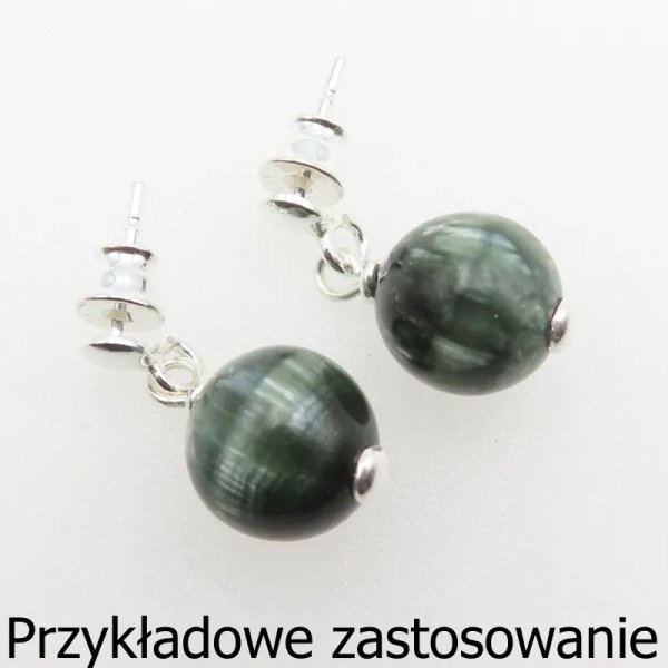 Srebro Ag - sztyfty ozdobne (para)