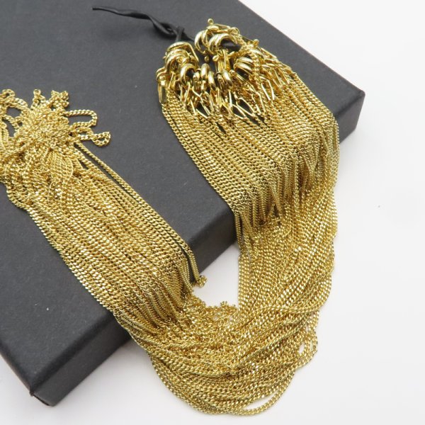 Łańcuszek PANCERKA P035 - srebro złocone 38cm