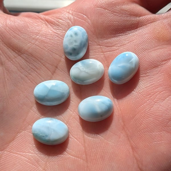 Larimar 14x10 mm owal (sztuka)