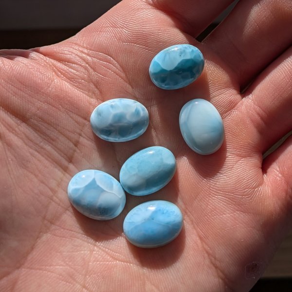 Larimar 16x12 mm owal (sztuka)