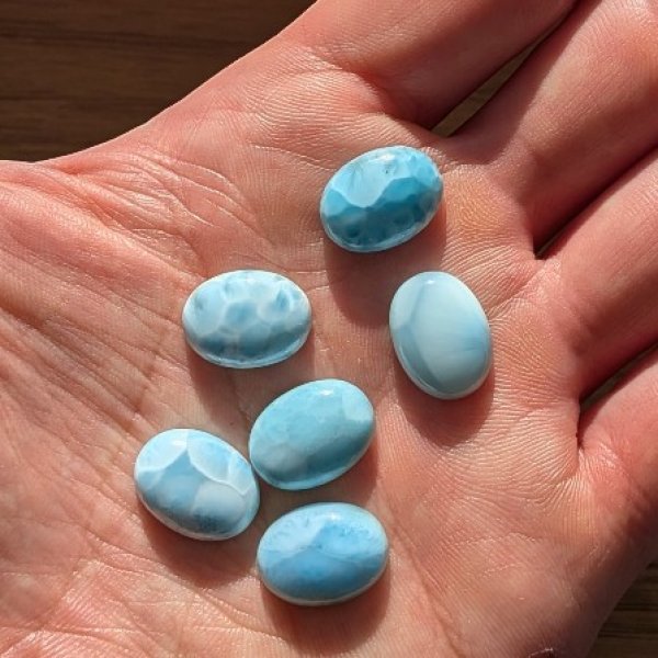 Larimar 16x12 mm owal (sztuka)