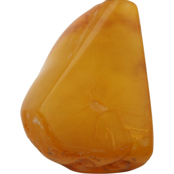 Naszyjnik z bursztynem mlecznym na rzemieniu – srebro 925, ręcznie wykonany