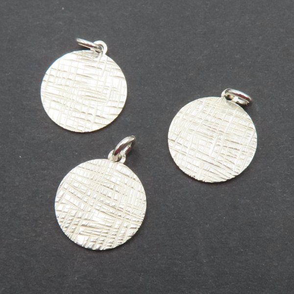 Srebro Ag - blaszka fakturowana 12 mm