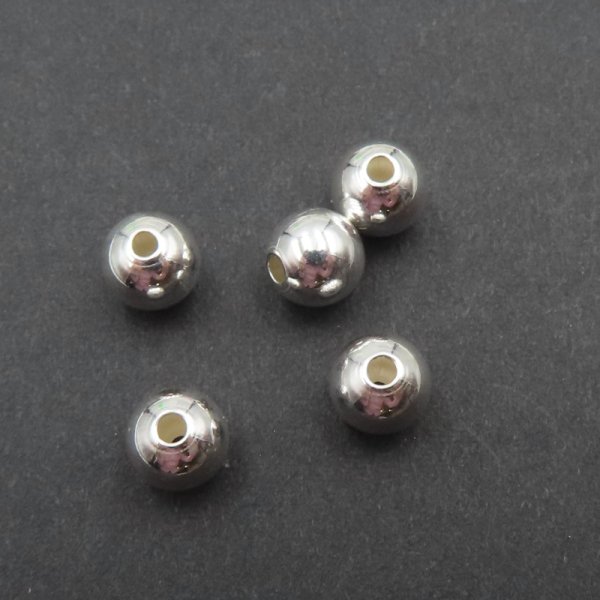 Srebro Ag - kulka gładka 6mm  