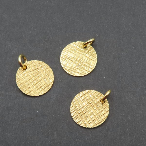 Srebro Złocone Ag - blaszka fakturowana 10 mm