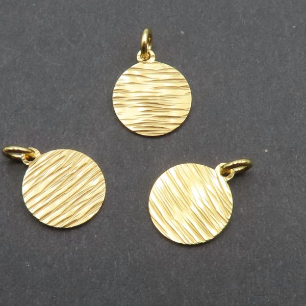 Srebro Złocone Ag - blaszka fakturowana 10 mm