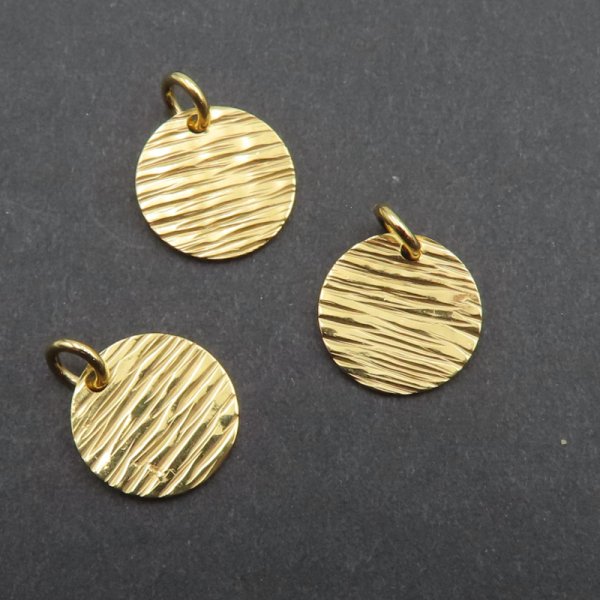 Srebro Złocone Ag - blaszka fakturowana 10 mm