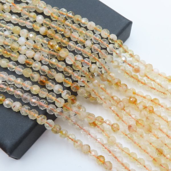 Cytryn Fasetowany kulka 4,5 mm (sznurek)