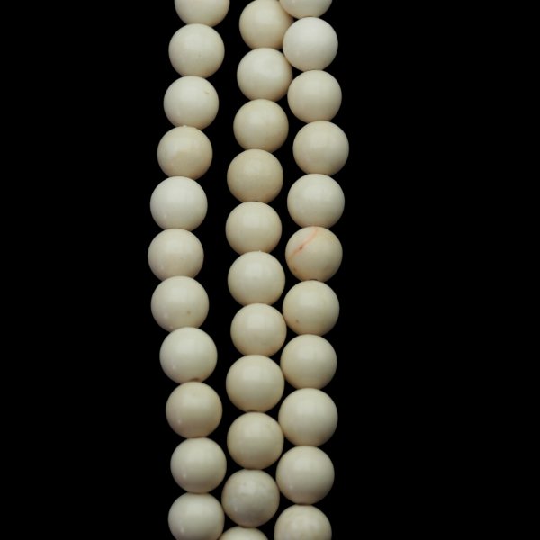 Kamień rzeczny kulka polerowana 8 mm (sznur)