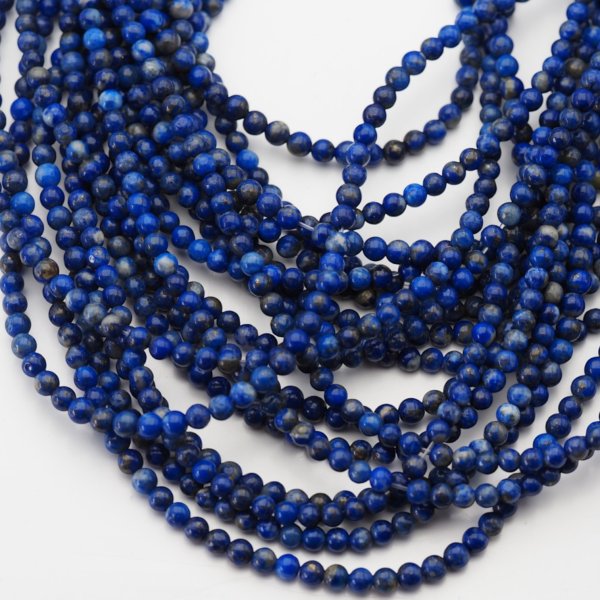 Lapis Lazuli kulka polerowana 3,5 mm (sznur)