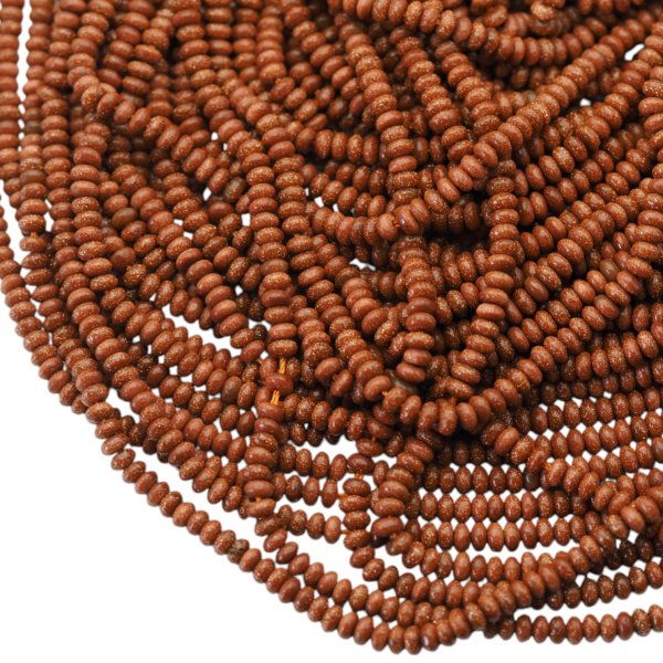 Piasek pustyni polerowane oponki 4x2 mm (sznur)