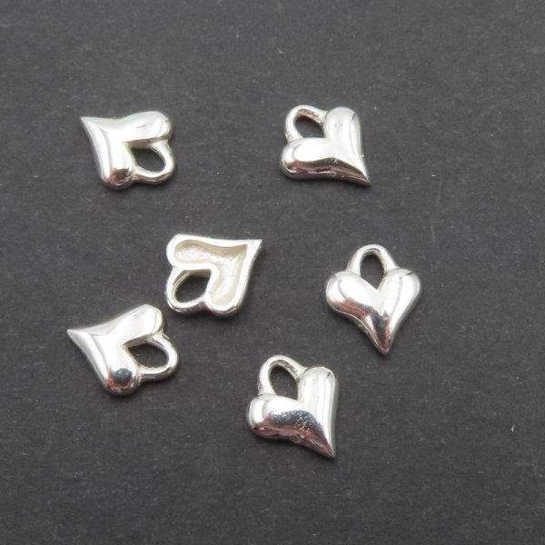Srebro Ag - serce 7,7x6,5mm