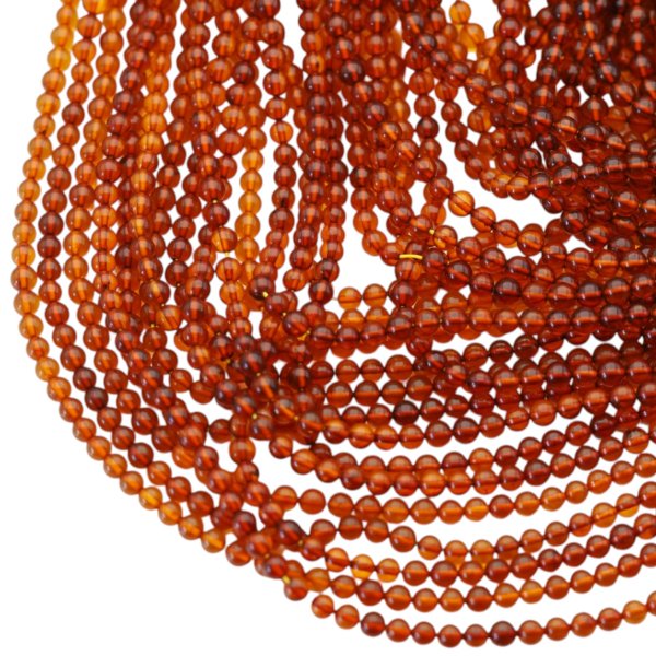 Bursztyn koniakowy kulka 4,2-4,4 mm (sznur)