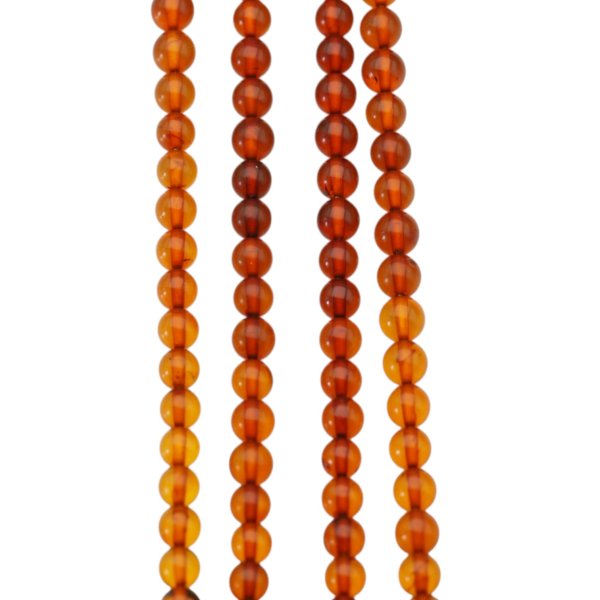 Bursztyn koniakowy kulka 4,2-4,4 mm (sznur)
