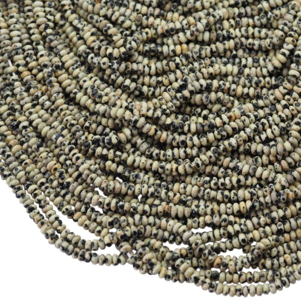 Jaspis dalmatyński oponki 4x2 mm (sznur 38 cm)