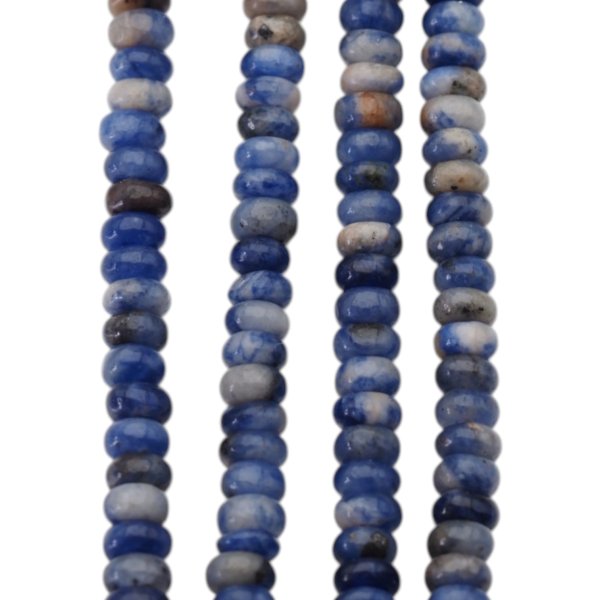 Sodalit oponki polerowane 4x2 mm (sznur)