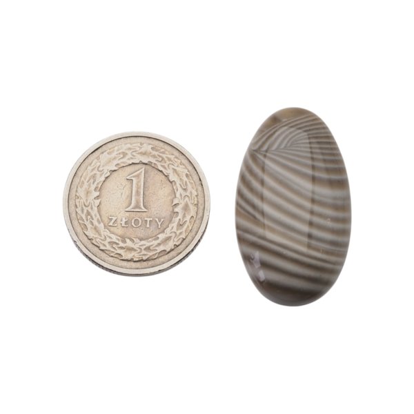 Krzemień Pasiasty kaboszon owalny - 31x17x8 mm