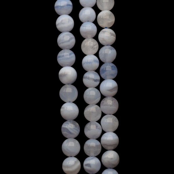 Chalcedon niebieski kulki polerowane 8-8,5 mm (sznur)
