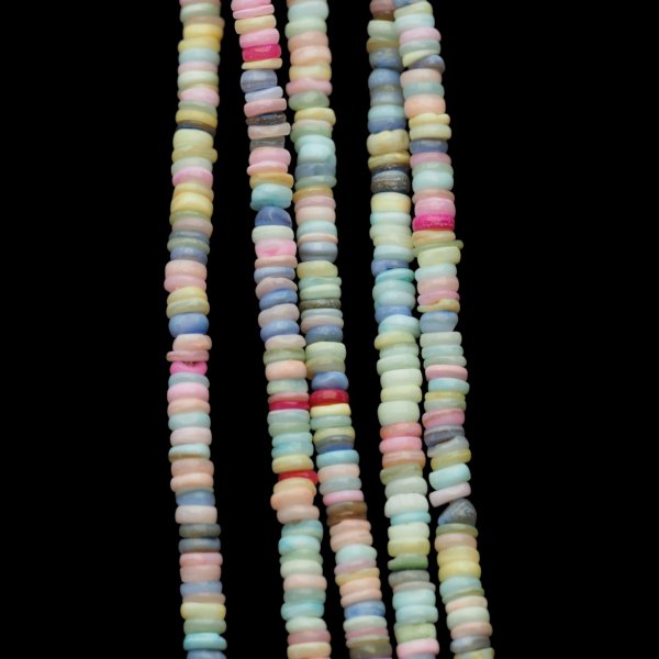 Muszla kolorowa - polerowane walce 4x1 mm (sznur)