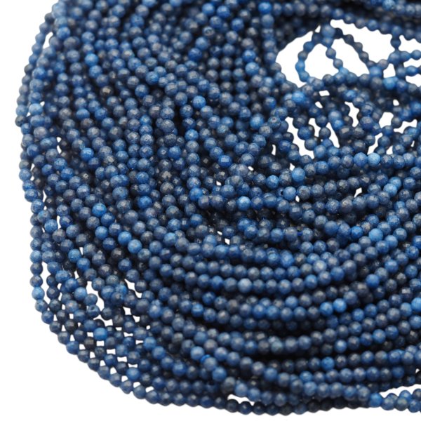 Szafir fasetowany kulki 3 mm (sznur)