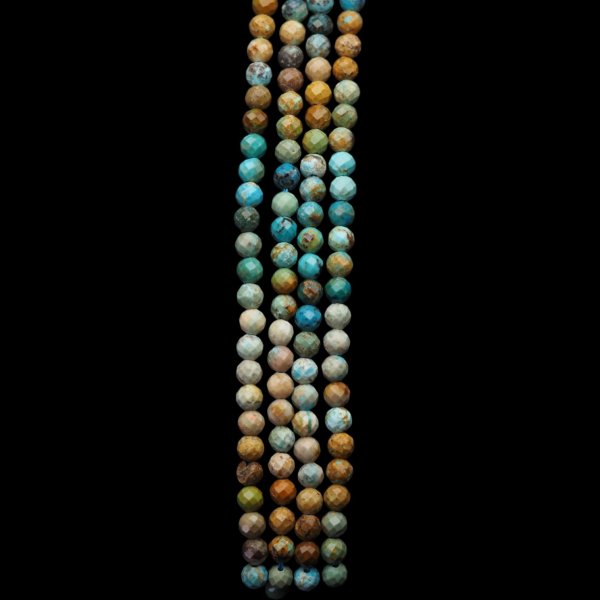 Turkus kulka fasetowana 5 mm (sznur)