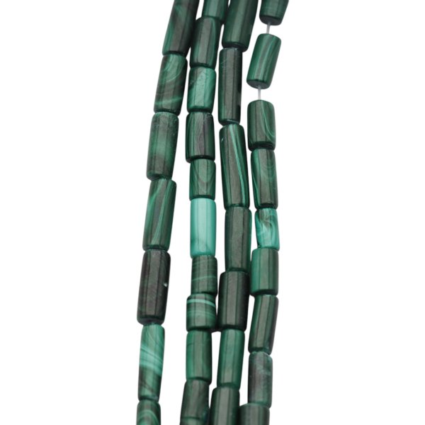 Malachit walce 4-5x7-15 mm (sznur)