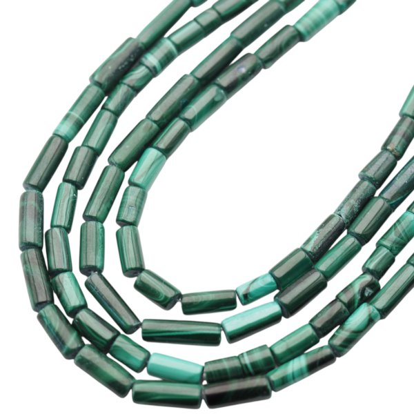 Malachit walce 4-5x7-15 mm (sznur)