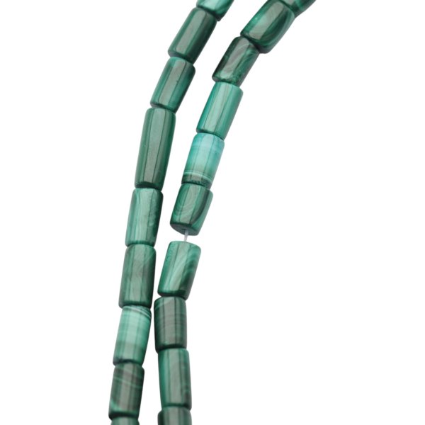 Malachit walce 4-5x6-12 mm (sznur)