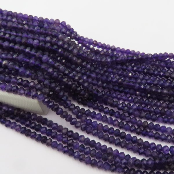Ametyst fasetowane oponki 5x4 mm (sznur)