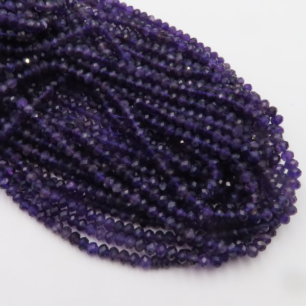 Ametyst fasetowane oponki 5x4 mm (sznur)