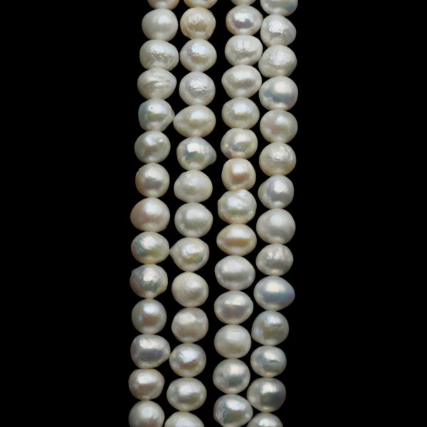Perły Naturalne Hodowane białe 6-7 nr 476 mm (sznur 36,5 cm)