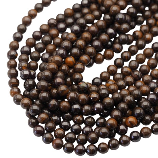 Bronzyt polerowany kulka 8 mm (sznur 39 cm) wysoka jakość