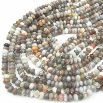 Agat Botswana Fasetowany oponka 8x5 mm (sznur)
