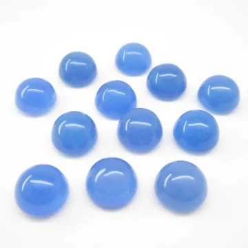 Agat niebieski 12 mm okrągły (sztuka)