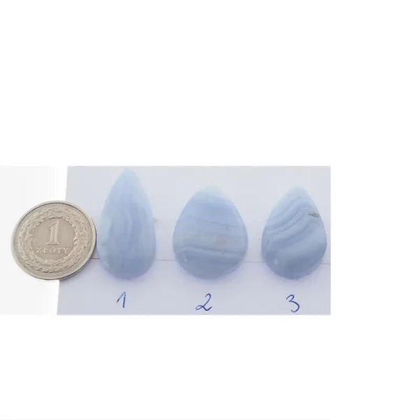 Chalcedon łza 25-32x14-20 mm (różne kamienie do wyboru)