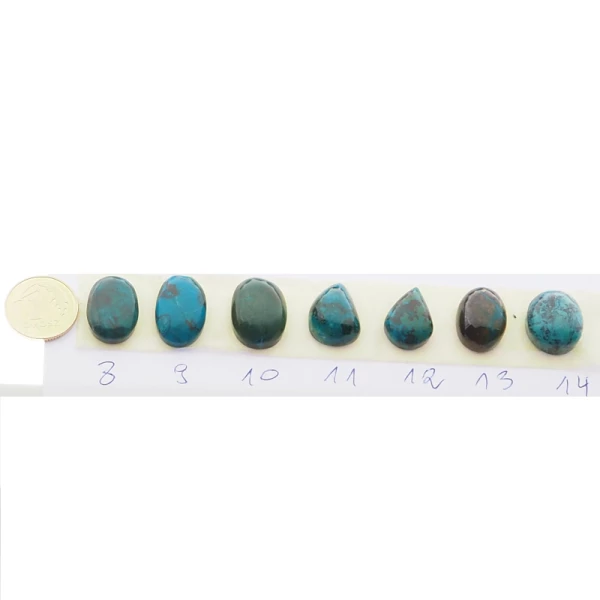 Chryzokola łza 14x10x6 mm (różne kamienie do wyboru)