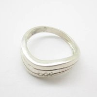Cyrkonie w srebrze - pierścionek obrączka (Rozmiar Jubilerski 11)