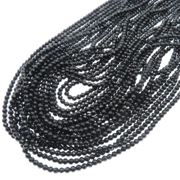 Hematyt czarny fasetowany kulki 3mm (sznur)