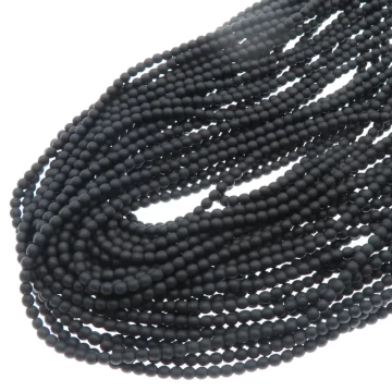 Hematyt czarny matowy kulki 2mm (sznur)