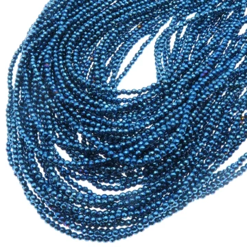 Hematyt niebieski fasetowany 2mm (sznur)