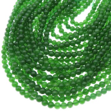 Jadeit zielony kulki 6 mm (sznur)