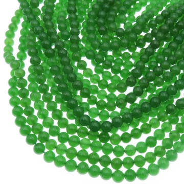 Jadeit zielony kulki 8 mm (sznur)