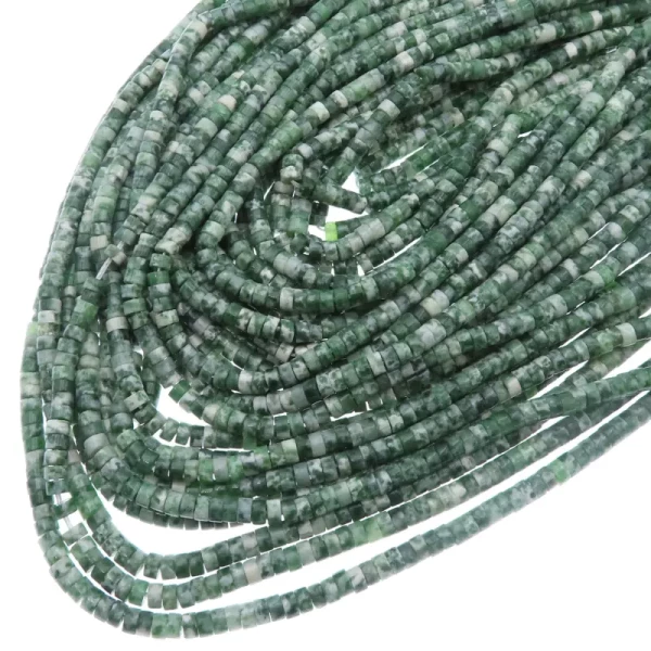 Jaspis cesarski zielony walce 4x2 mm (sznur)