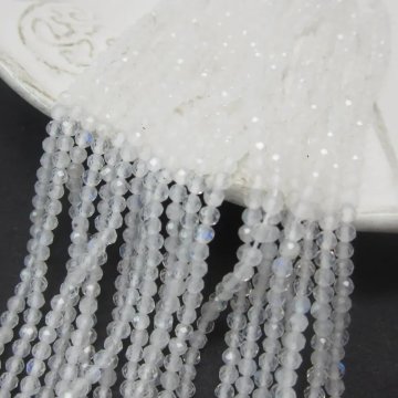 Kamień Księżycowy fasetowany kulka 2,5 mm (sznurek) 