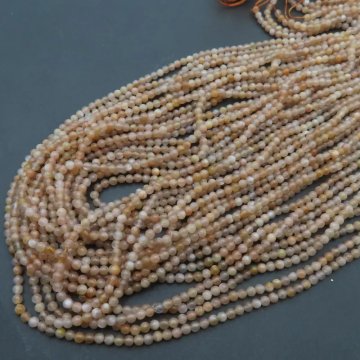 Kamień Słoneczny kula 2 mm(sznur)