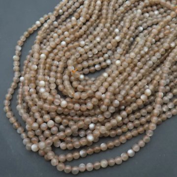 Kamień Słoneczny kula 4 mm(sznur)