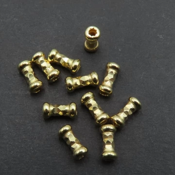 Srebro Ag złocone - przekładka rurka dystansowa 5,5x2,6 mm