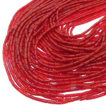 Koral czerwony tulejki 4x2 mm (sznur)