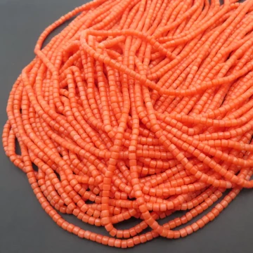 Koral łososiowy walec 3x3 mm (sznur)