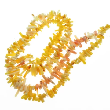 Koral żółty patyczki (sznur)